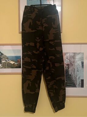 Revolve Superdown Jordan Slim Elastic Camo Pants